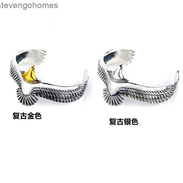 and thai men's silver women's domineering eagle creativity make old feather opening bracelet jewelry, Slivery;golden
and thai men's silver women's domineering eagle creativity make old feather opening bracelet jewelry, Slivery;golden