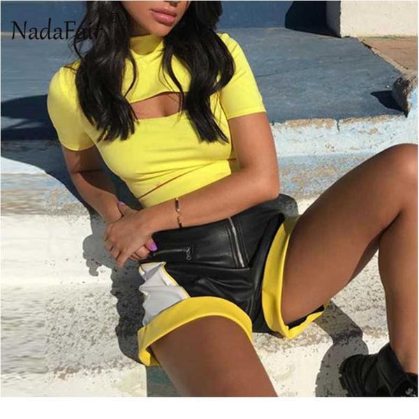 nadafair high neck short sleeve summer t shirt women 2019 hollow out cropped punk club party short t-shirt te bbyiuv, White
nadafair high neck short sleeve summer t shirt women 2019 hollow out cropped punk club party short t-shirt te bbyiuv, White