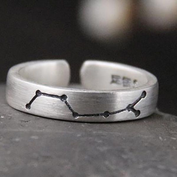 cluster rings s silver cold wind retro big dipper niche design craftsmanship charm special men and women opening adjustable ring, Golden;silver
cluster rings s silver cold wind retro big dipper niche design craftsmanship charm special men and women opening adjustable ring, Golden;silver