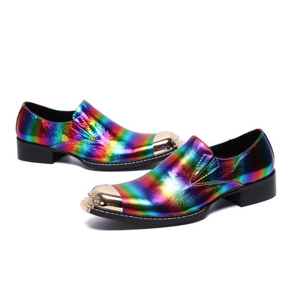 christia bella fashion rainbow genuine leather men shoes metal square toe wedding men dress shoes business formal leather, Black
christia bella fashion rainbow genuine leather men shoes metal square toe wedding men dress shoes business formal leather, Black
