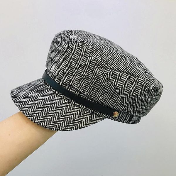 202012-yy autumn spring wool blended belt decoration classic herringbone pattern octagonal hat men women visors cap, Blue;gray
202012-yy autumn spring wool blended belt decoration classic herringbone pattern octagonal hat men women visors cap, Blue;gray