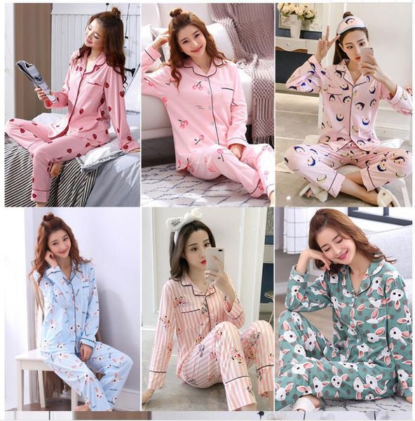 autumn winter lady women pajamas set cartoon nightwear girl sleepwear long pyjamas suit female clothing set home service 201113, Black;red
autumn winter lady women pajamas set cartoon nightwear girl sleepwear long pyjamas suit female clothing set home service 201113, Black;red