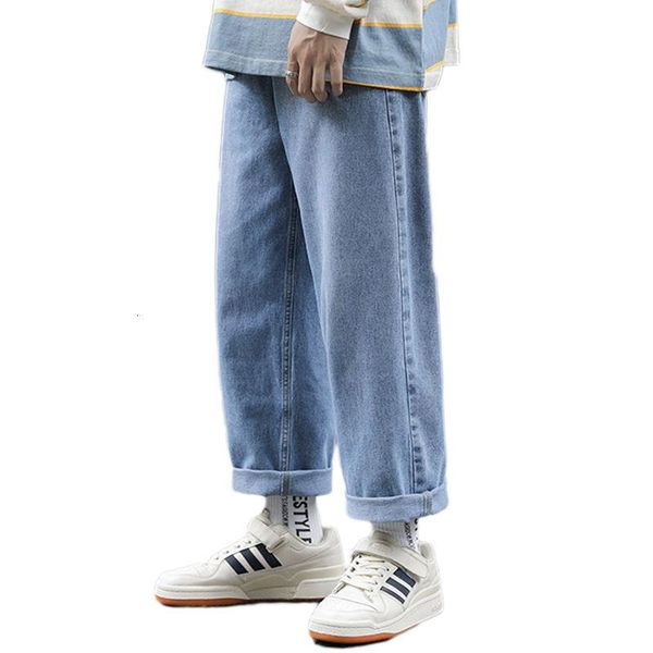 2020 new loose straight leg wide leg jeans men blue cotton fashion youth casual trousers
2020 new loose straight leg wide leg jeans men blue cotton fashion youth casual trousers