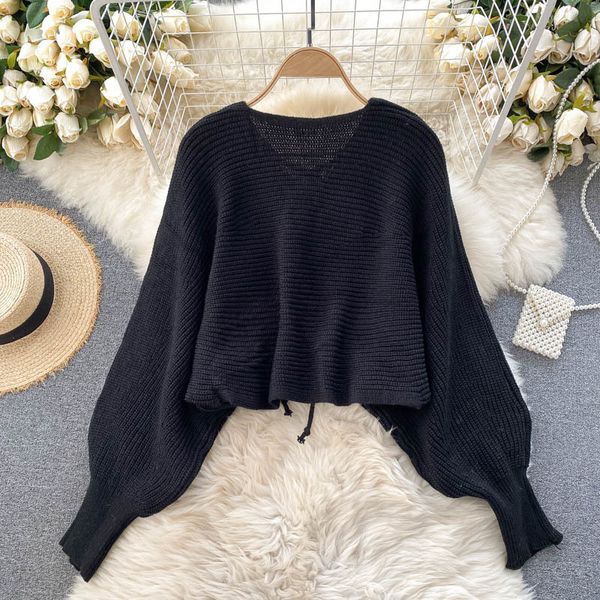 2021 new singiny female autumn bow knit cord solid blouse puff neck stylish elastic mesh nqhw, White 
2021 new singiny female autumn bow knit cord solid blouse puff neck stylish elastic mesh nqhw, White