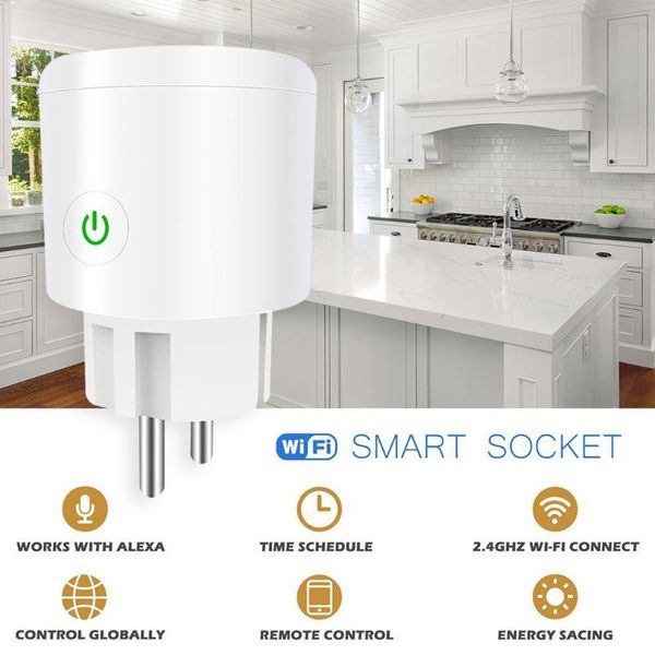 eu plug wifi socket smart phone timing outlet switch remote control for alexa for google home iftfor ai speaker
eu plug wifi socket smart phone timing outlet switch remote control for alexa for google home iftfor ai speaker