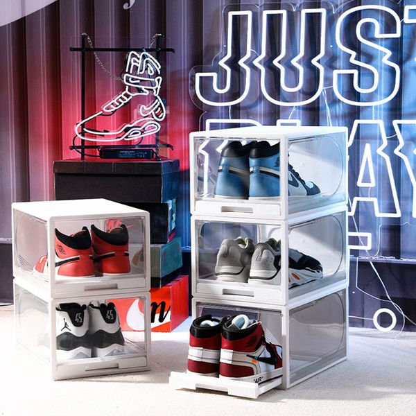 assembly shoe storage box plastic transparent basketball shoes case collection display shoe cabinet sneakers flip cover pulling shoe boxes
assembly shoe storage box plastic transparent basketball shoes case collection display shoe cabinet sneakers flip cover pulling shoe boxes