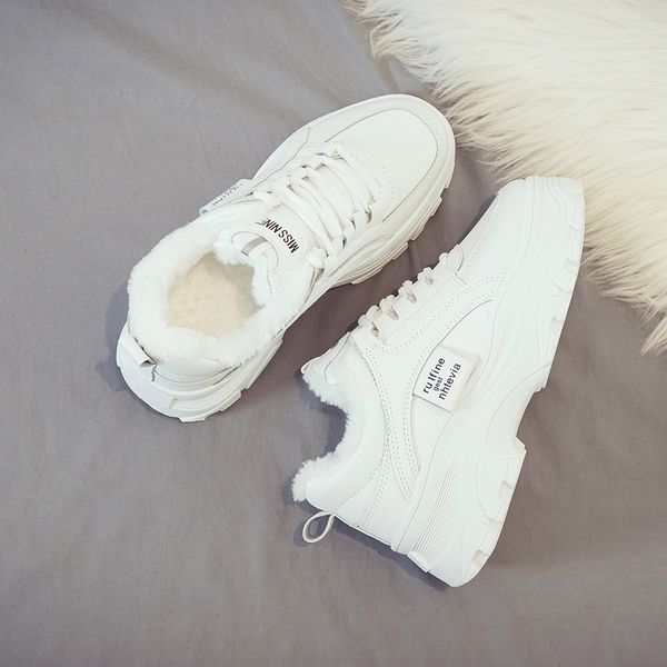 dadai children 2020 new autumn and winter street shooting sports small white thick soled ins tide plush cotton shoes, Black
dadai children 2020 new autumn and winter street shooting sports small white thick soled ins tide plush cotton shoes, Black