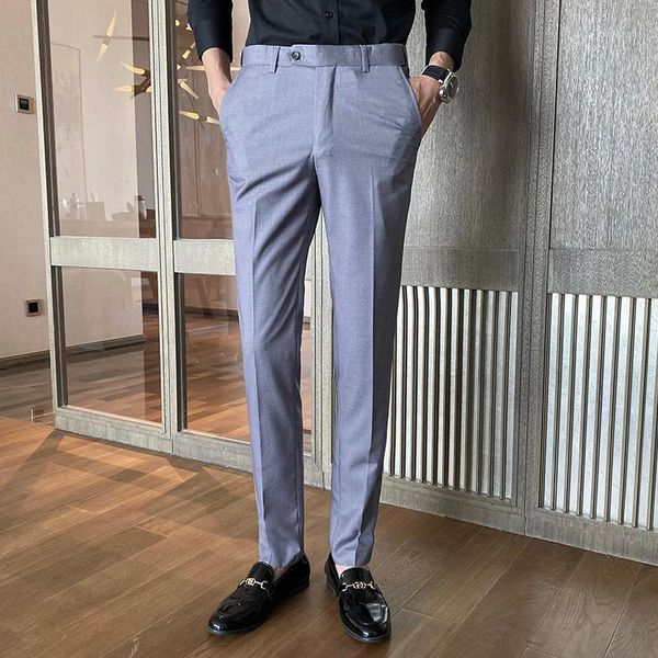 autumn new dress pants men's slim fashion solid color business casual suit pants man streetwear wild british style trousers1, White;black
autumn new dress pants men's slim fashion solid color business casual suit pants man streetwear wild british style trousers1, White;black