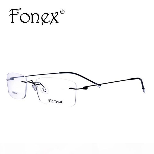 wholesale- fonex 2017 fashion titanium myopia rimless glasses memory square eyeglasses optical frame eyewear men women 9201, Silver
wholesale- fonex 2017 fashion titanium myopia rimless glasses memory square eyeglasses optical frame eyewear men women 9201, Silver