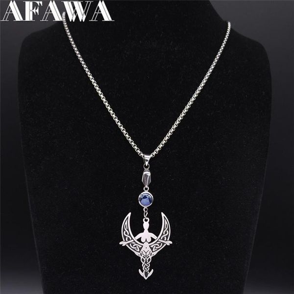 pendant necklaces afawa viking moon goddess stainless steel silver color necklace jewelry collar acero inoxidable mujer n3293s01
pendant necklaces afawa viking moon goddess stainless steel silver color necklace jewelry collar acero inoxidable mujer n3293s01
