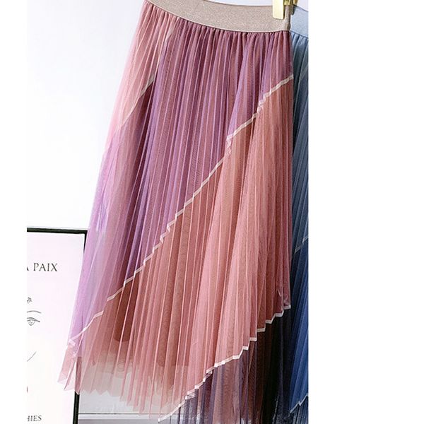 2021 new quality women summer boho a-line mesh stretch high waist long pleated skirt femme elegant jupe saia 22cp, Black
2021 new quality women summer boho a-line mesh stretch high waist long pleated skirt femme elegant jupe saia 22cp, Black