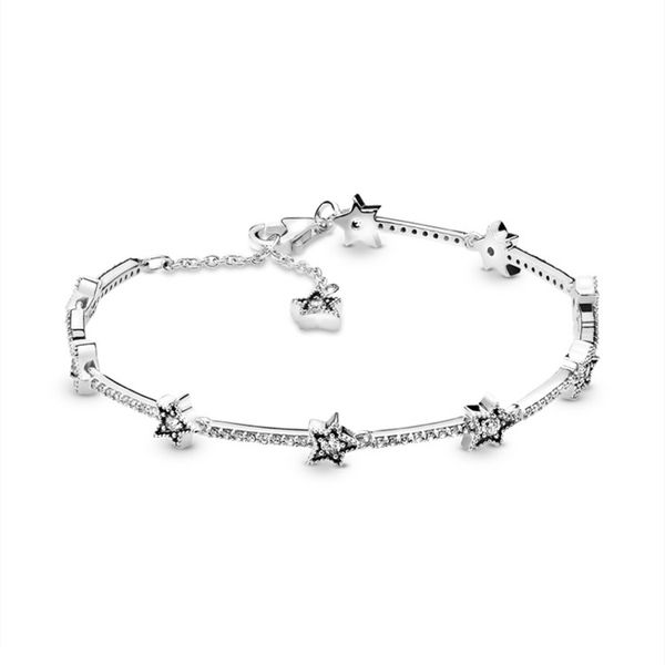 2021 real 925 sterling silver celestial stars bracelet fit adjustable bracelet luxury fashion crystal charm bracelet diy jewel, Black
2021 real 925 sterling silver celestial stars bracelet fit adjustable bracelet luxury fashion crystal charm bracelet diy jewel, Black