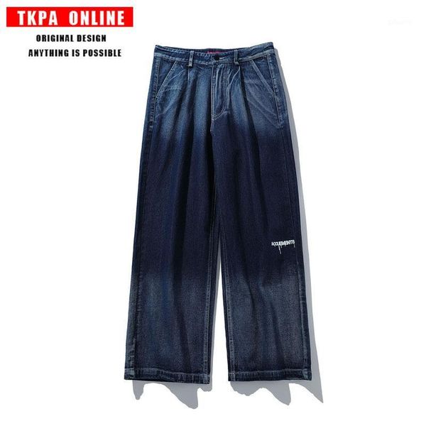 tkpa oldschool water gradient loose jeans male restoring ancient ways straight hip-hop torre wide-legged pants1, Blue
tkpa oldschool water gradient loose jeans male restoring ancient ways straight hip-hop torre wide-legged pants1, Blue