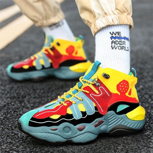 mens chunky sneakers basket new trend fashion high casual shoes for men designer trainers homme chaussure 201217, Black;white
mens chunky sneakers basket new trend fashion high casual shoes for men designer trainers homme chaussure 201217, Black;white