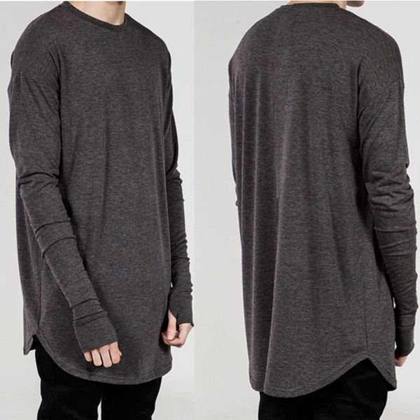 mens t shirts fashion high street long sleeve men hip hop dance men's arc hem bottoming shirt clothing, White;black
mens t shirts fashion high street long sleeve men hip hop dance men's arc hem bottoming shirt clothing, White;black