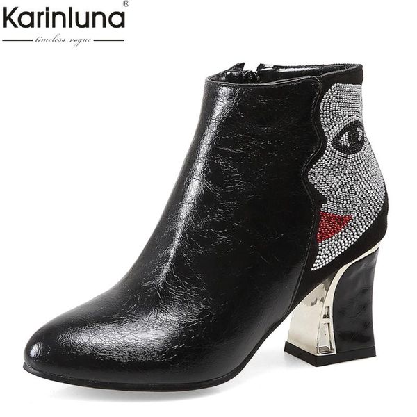 karin 2020 elegant qaulity big size 48 high heels office lady shoes women boots female crystals woman face ankle boots, Black
karin 2020 elegant qaulity big size 48 high heels office lady shoes women boots female crystals woman face ankle boots, Black