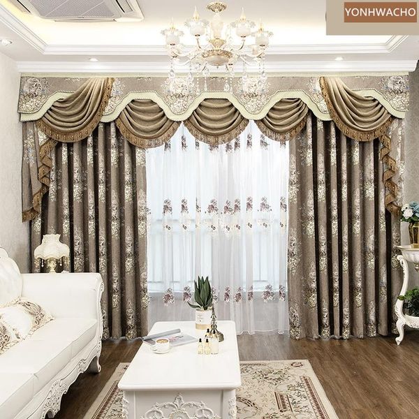 curtain & drapes custom light coffee european jacquard living room luxury water wave cloth blackout valance tulle panel c424
curtain & drapes custom light coffee european jacquard living room luxury water wave cloth blackout valance tulle panel c424