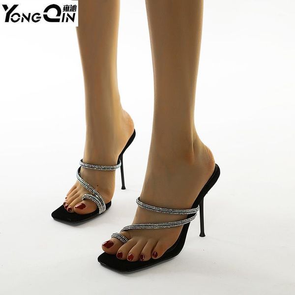 european style spring simple comfortable high heel sandals rhinestone women's shoes size 35-421, Black
european style spring simple comfortable high heel sandals rhinestone women's shoes size 35-421, Black