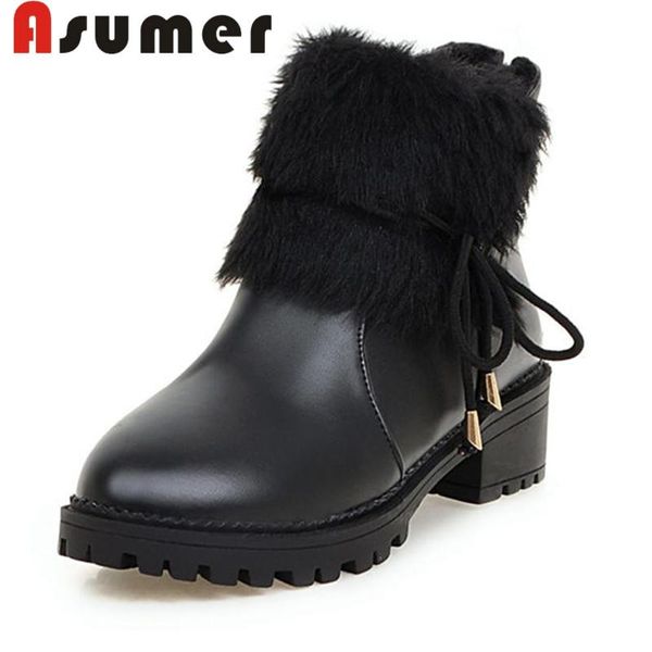 asumer new arrive 2020 round toe boots solid fur zip ankle boots for women fashion comfortable snow size34-43, Black
asumer new arrive 2020 round toe boots solid fur zip ankle boots for women fashion comfortable snow size34-43, Black