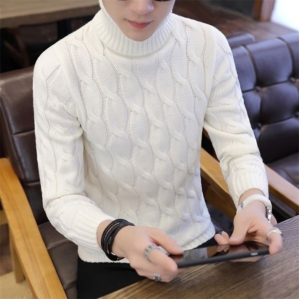 autumn new men's turtleneck sweater trend korean fashion striped bottoming shirt pullover knit 201201, White;black
autumn new men's turtleneck sweater trend korean fashion striped bottoming shirt pullover knit 201201, White;black