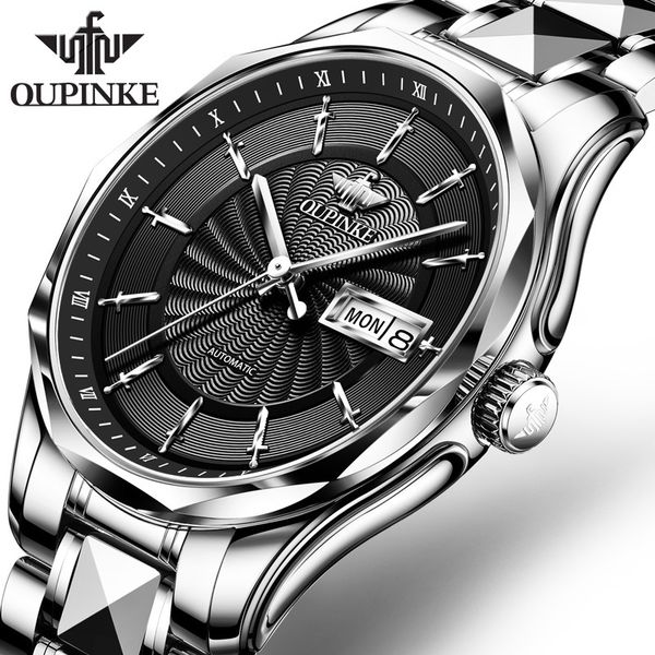 oupinke men watch brand business lxurury tungsten steel waterproof miyota auto mechanical watches gifts for male collect q1129, Slivery;brown
oupinke men watch brand business lxurury tungsten steel waterproof miyota auto mechanical watches gifts for male collect q1129, Slivery;brown
