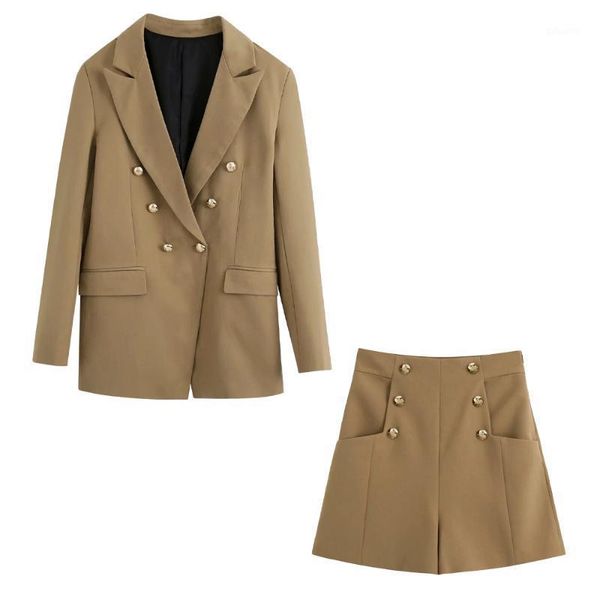 2020 new women two piece set buttoned blazer long sleeves & buttond bermuda shorts high-waist invisible side zip ensemble femme1, Gray
2020 new women two piece set buttoned blazer long sleeves & buttond bermuda shorts high-waist invisible side zip ensemble femme1, Gray