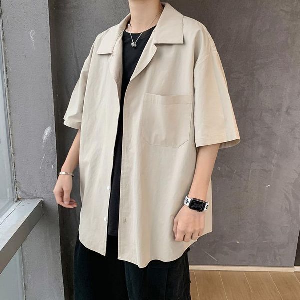 2020 summer new youth popular korean version loose large size printed single-breasted short-sleeved shirt fashion casual top, White;black
2020 summer new youth popular korean version loose large size printed single-breasted short-sleeved shirt fashion casual top, White;black