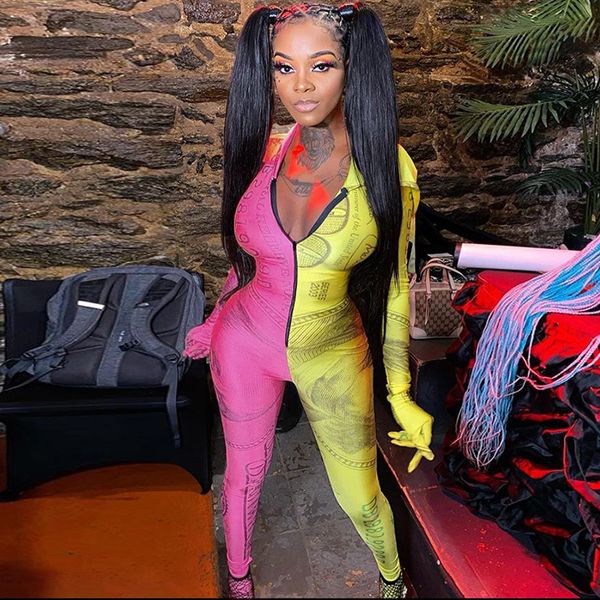 2020 long sleeve zipper hooded patchwork print jumpsuit autumn winter women fashion streetwear romper, Black;white
2020 long sleeve zipper hooded patchwork print jumpsuit autumn winter women fashion streetwear romper, Black;white