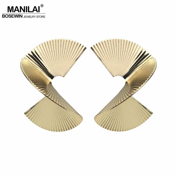 stud manilai trendy punk spiral alloy big earrings women vintage metal statement jewelry golden silver color
stud manilai trendy punk spiral alloy big earrings women vintage metal statement jewelry golden silver color