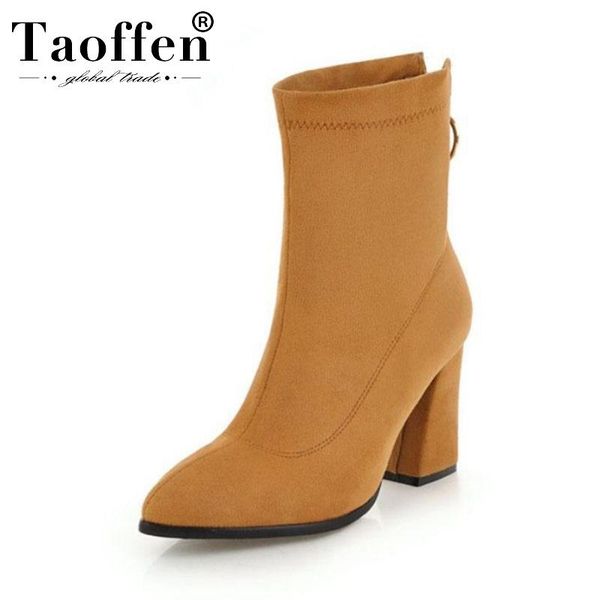 taoffen plus size 34-48 women stretch boots zipper classics style ankle boots office ladies high heels shoes woman footwear, Black
taoffen plus size 34-48 women stretch boots zipper classics style ankle boots office ladies high heels shoes woman footwear, Black