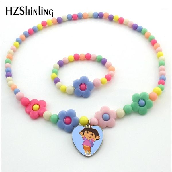 doras the explore necklace cartoon jewelry little girl pendant jewelry bead necklace for kids christmas gift1, Silver
doras the explore necklace cartoon jewelry little girl pendant jewelry bead necklace for kids christmas gift1, Silver