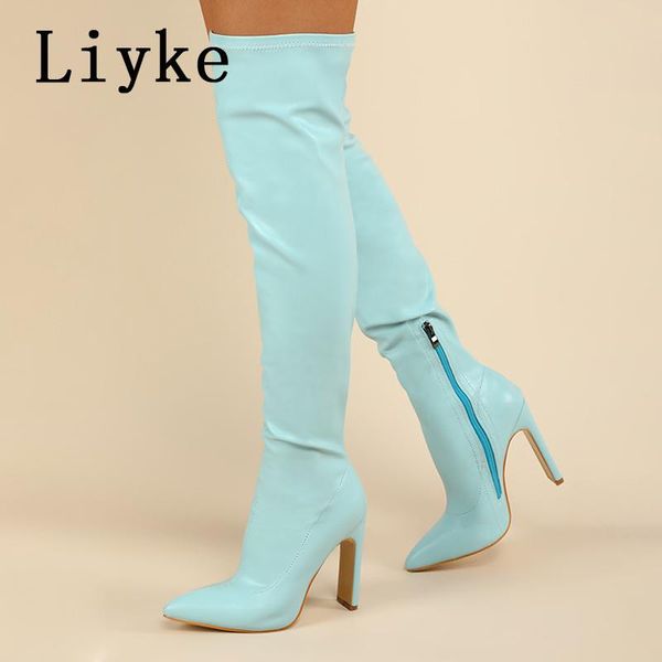boots liyke autumn winter brown leather pointed toe over the knee thigh high women fashion zip square heels motorcycle shoes, Black
boots liyke autumn winter brown leather pointed toe over the knee thigh high women fashion zip square heels motorcycle shoes, Black