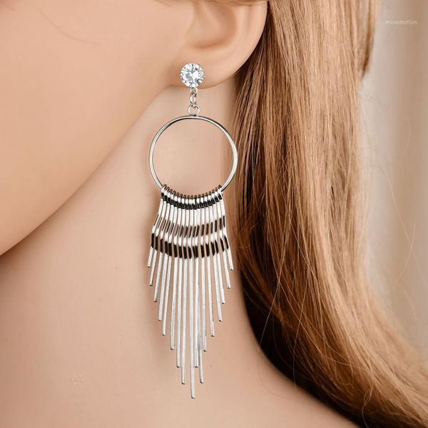 vintage classic metal earrings gift for women girl round geometric long tassel stud earrings gold silver color creative jewelry1, Golden;silver
vintage classic metal earrings gift for women girl round geometric long tassel stud earrings gold silver color creative jewelry1, Golden;silver