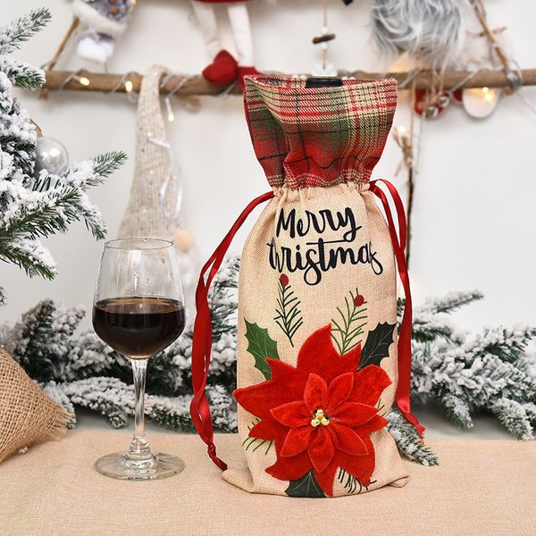 decoration wine christmas lattice flax chair table beer bottle cover merry xmas new year kitchen decorative supply
decoration wine christmas lattice flax chair table beer bottle cover merry xmas new year kitchen decorative supply