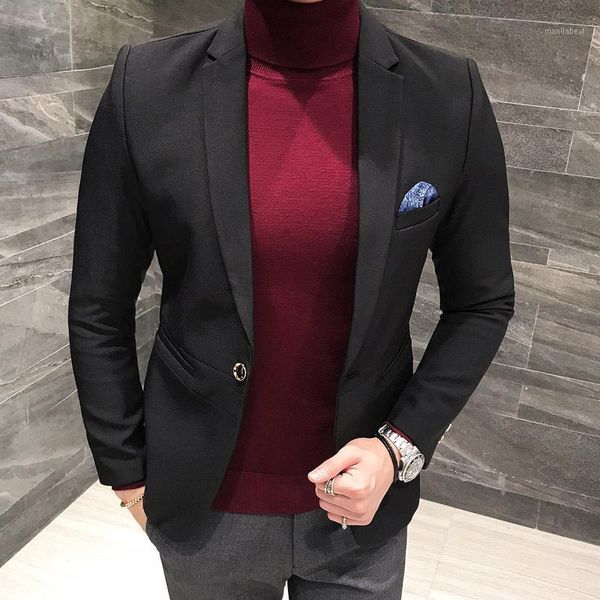 new style autumn clothing small suit men korean-style solid color suit men's popular large size coat1, White;black
new style autumn clothing small suit men korean-style solid color suit men's popular large size coat1, White;black