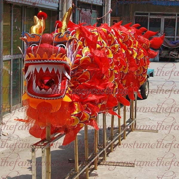 mascot costumes chinese traditional festival dragon dance carnival mascot ethnic folk role-playing costume satin cloth material dragon, Red;yellow
mascot costumes chinese traditional festival dragon dance carnival mascot ethnic folk role-playing costume satin cloth material dragon, Red;yellow