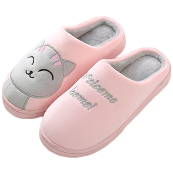 women cotton home slippers cartoon winter warm indoor outdoor slippers bedroom lovers couples floor shoes anti slip rubber sole y201026, Black 
women cotton home slippers cartoon winter warm indoor outdoor slippers bedroom lovers couples floor shoes anti slip rubber sole y201026, Black