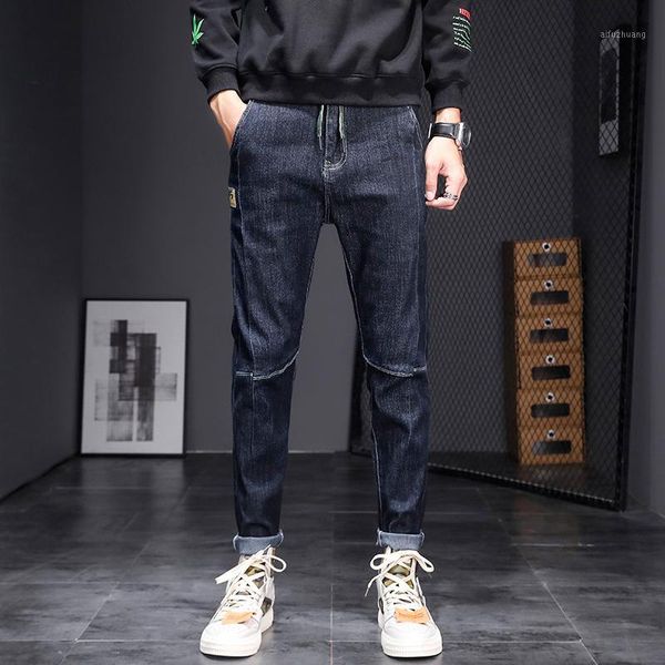 model high elastic denim trousers male gray background new winter cultivate one's morality1, Blue
model high elastic denim trousers male gray background new winter cultivate one's morality1, Blue