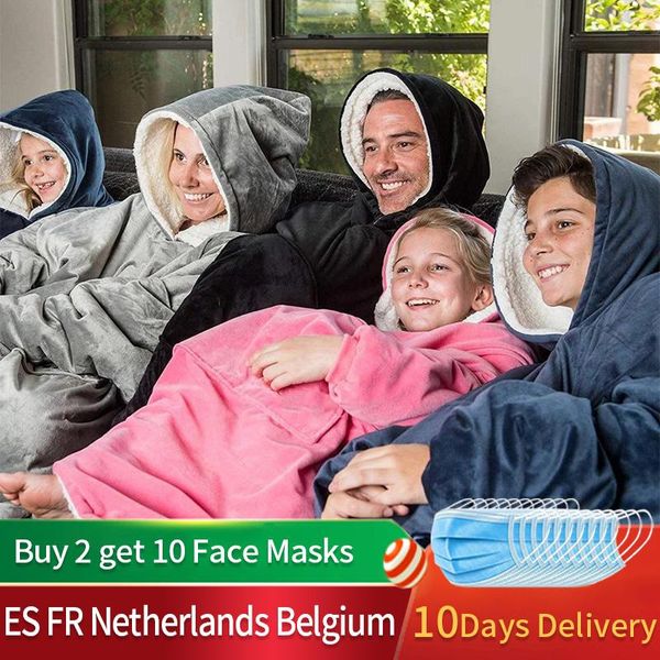 microfiber plush coral fleece sherpa blanket with sleeves super soft warm outdoor pocket hoodie winter hooded tv blankets
microfiber plush coral fleece sherpa blanket with sleeves super soft warm outdoor pocket hoodie winter hooded tv blankets