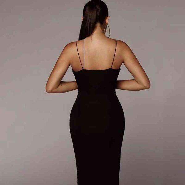 runway dresses summer women's v-neck open back suspender long skirt solid tight dress vx45, Black
runway dresses summer women's v-neck open back suspender long skirt solid tight dress vx45, Black