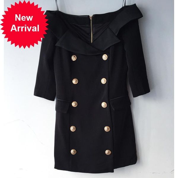 2021 new design of brand new spring lion double-breasted buckle off the shoulder cleavage elegant suit skinny dress party clothes rmu4, Black;gray
2021 new design of brand new spring lion double-breasted buckle off the shoulder cleavage elegant suit skinny dress party clothes rmu4, Black;gray