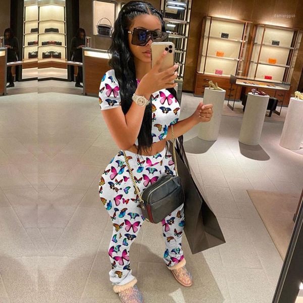 tie dye butterfly print two piece set summer outfits for women tracksuit crop and stacked pants suit streetwear matching set1, White
tie dye butterfly print two piece set summer outfits for women tracksuit crop and stacked pants suit streetwear matching set1, White