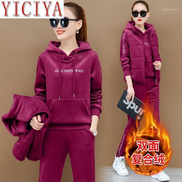 two piece dress velvet 3 2 set tracksuits for women vest hoodies pant suits outfits plus big size warm thick winter clothing1, White
two piece dress velvet 3 2 set tracksuits for women vest hoodies pant suits outfits plus big size warm thick winter clothing1, White