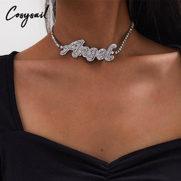 chains cosysail luxury full rhinestone letter baby angel choker necklace for women girl crystal chain statement jewelry gift, Silver
chains cosysail luxury full rhinestone letter baby angel choker necklace for women girl crystal chain statement jewelry gift, Silver