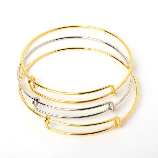 charm bracelets 10pcs/lot adjustable wire bracelet simple style diy cable expandable wiring bangle for women man jewelry, Golden;silver
charm bracelets 10pcs/lot adjustable wire bracelet simple style diy cable expandable wiring bangle for women man jewelry, Golden;silver
