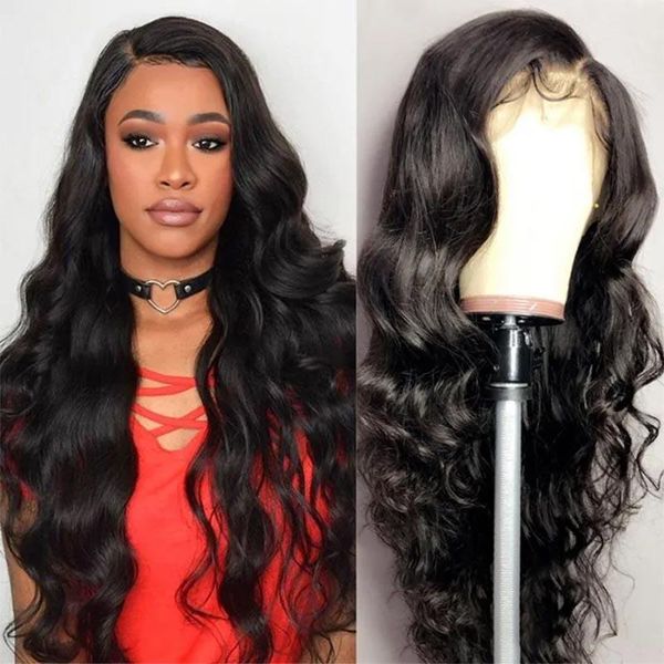 lace wigs 28 30 inch body wave 13x4 front human hair pre plucked baby brazilian frontal wig for black women, Black;brown
lace wigs 28 30 inch body wave 13x4 front human hair pre plucked baby brazilian frontal wig for black women, Black;brown