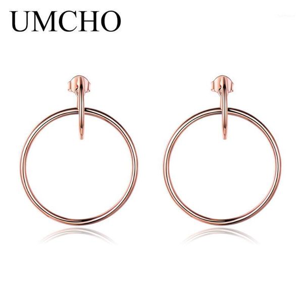 umcho solid 925 silver hoop earrings big simple fashion rose gold earrings for women wedding gift fine jewelry1, Golden;silver
umcho solid 925 silver hoop earrings big simple fashion rose gold earrings for women wedding gift fine jewelry1, Golden;silver