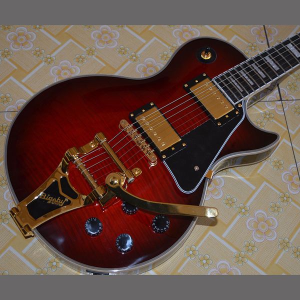 chinese electric guitar sunburst color mahogany body and neck flame maple big sby trmolo
chinese electric guitar sunburst color mahogany body and neck flame maple big sby trmolo