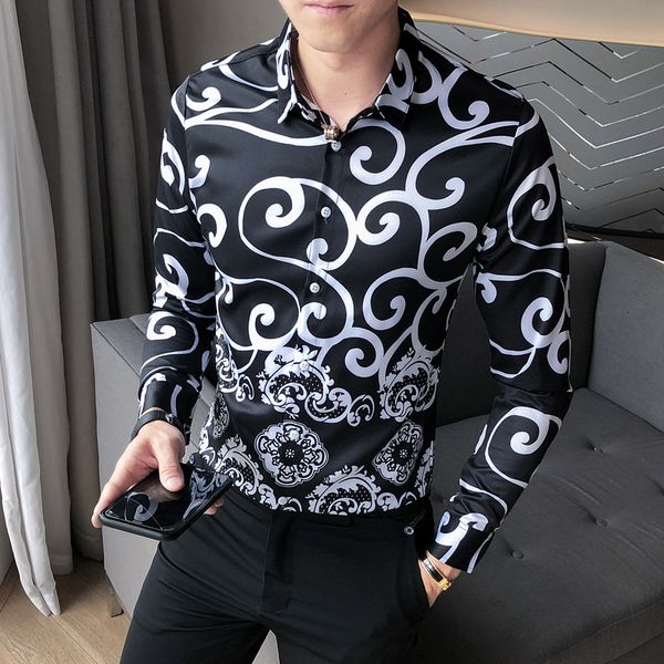 autumn new digital print shirt men fashion 2020 long sleeve men casual shirts all match slim fit club tuxedo men clothing 3xl- c1211, White;black
autumn new digital print shirt men fashion 2020 long sleeve men casual shirts all match slim fit club tuxedo men clothing 3xl- c1211, White;black