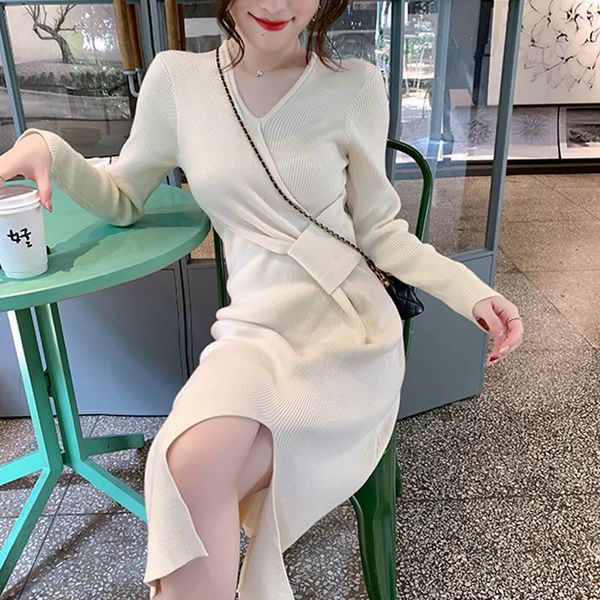 one-piece elegant lace-up lantern sleeve knitted dress women autumn winter high elastic twist sweater dress woman midi dresses, Black;gray
one-piece elegant lace-up lantern sleeve knitted dress women autumn winter high elastic twist sweater dress woman midi dresses, Black;gray